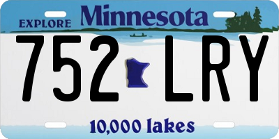 MN license plate 752LRY