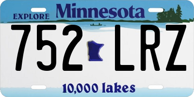 MN license plate 752LRZ