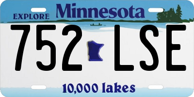 MN license plate 752LSE