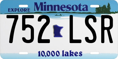 MN license plate 752LSR