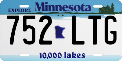 MN license plate 752LTG