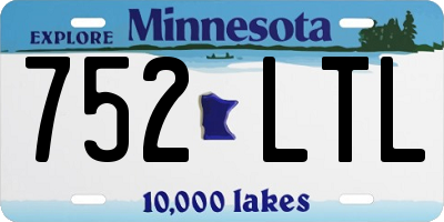 MN license plate 752LTL