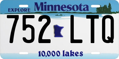 MN license plate 752LTQ