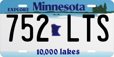 MN license plate 752LTS
