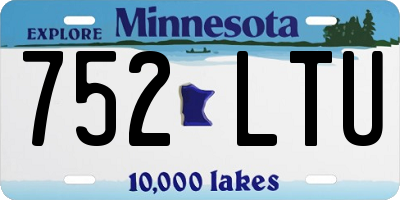 MN license plate 752LTU
