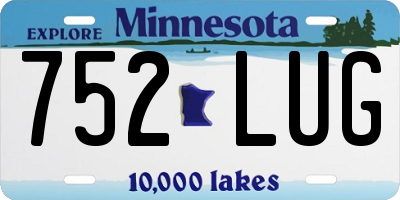 MN license plate 752LUG