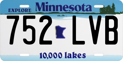 MN license plate 752LVB
