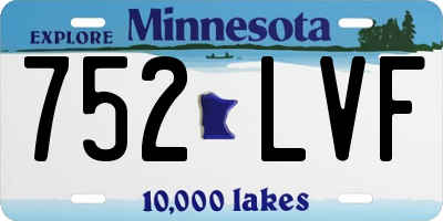 MN license plate 752LVF