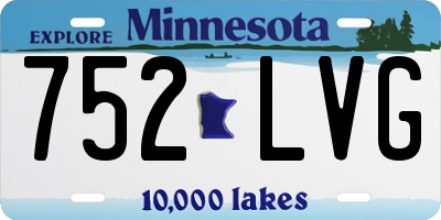 MN license plate 752LVG