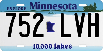 MN license plate 752LVH