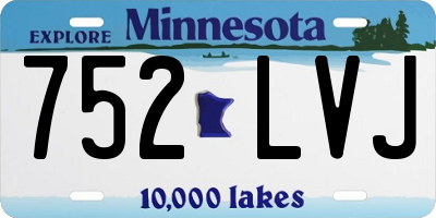 MN license plate 752LVJ