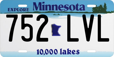 MN license plate 752LVL
