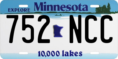 MN license plate 752NCC