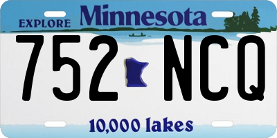 MN license plate 752NCQ