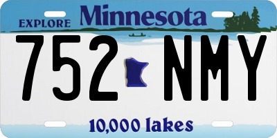 MN license plate 752NMY