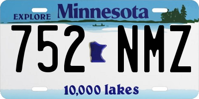 MN license plate 752NMZ