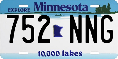 MN license plate 752NNG