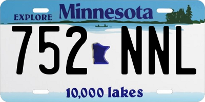 MN license plate 752NNL
