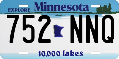 MN license plate 752NNQ