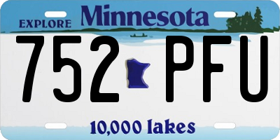 MN license plate 752PFU