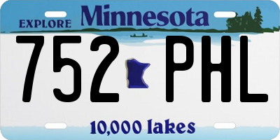 MN license plate 752PHL