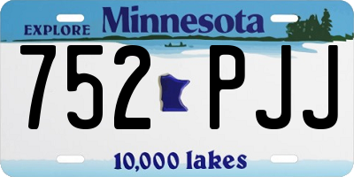MN license plate 752PJJ