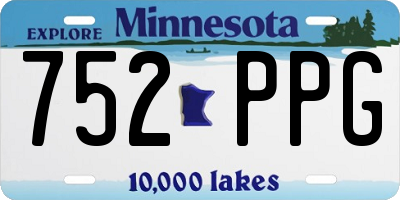 MN license plate 752PPG