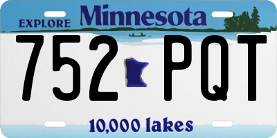 MN license plate 752PQT