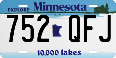 MN license plate 752QFJ