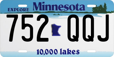 MN license plate 752QQJ