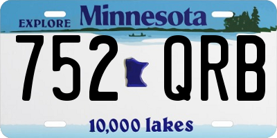 MN license plate 752QRB