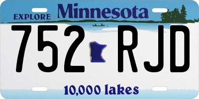 MN license plate 752RJD