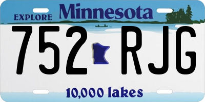 MN license plate 752RJG