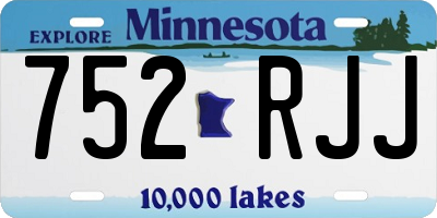 MN license plate 752RJJ