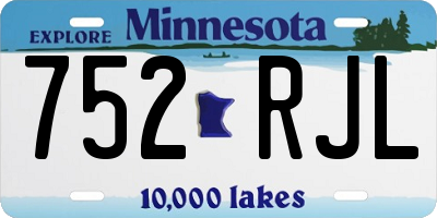 MN license plate 752RJL
