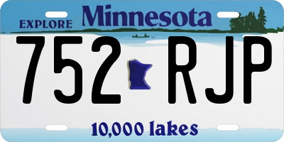 MN license plate 752RJP