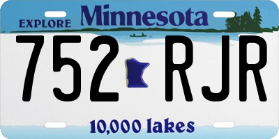 MN license plate 752RJR