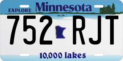 MN license plate 752RJT