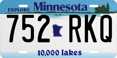 MN license plate 752RKQ