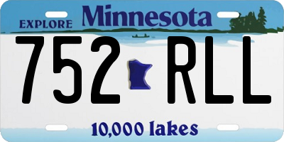 MN license plate 752RLL