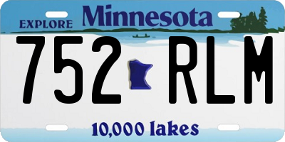 MN license plate 752RLM