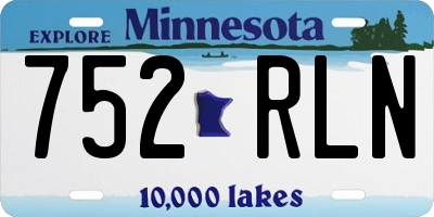 MN license plate 752RLN