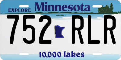 MN license plate 752RLR