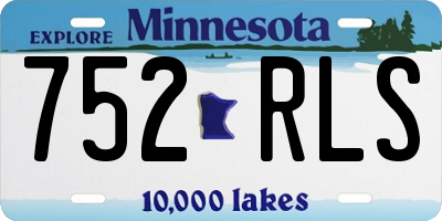 MN license plate 752RLS