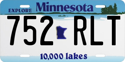 MN license plate 752RLT