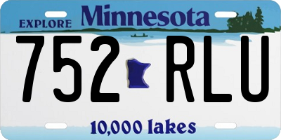 MN license plate 752RLU