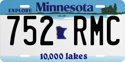 MN license plate 752RMC