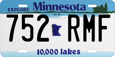MN license plate 752RMF