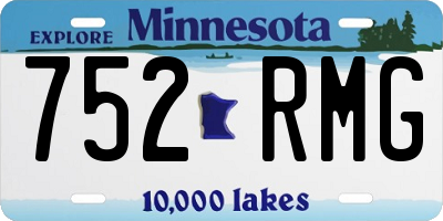 MN license plate 752RMG