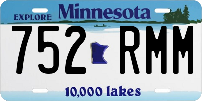 MN license plate 752RMM